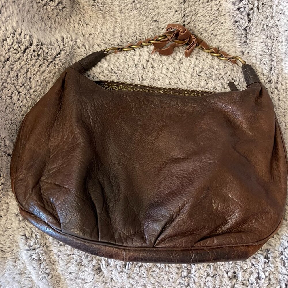 Sigrid olsen dark brown hobo bag